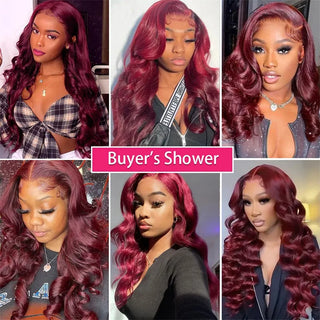 99J Burgundy Virgin Brazilian Body Wave Bundles