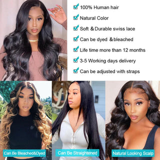 3 PCS Virgin Brazilian Body Wave Bundles