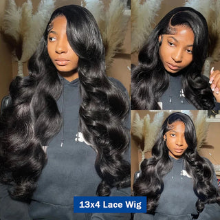 Virgin Brazilian Body Wave Lace Front Wig