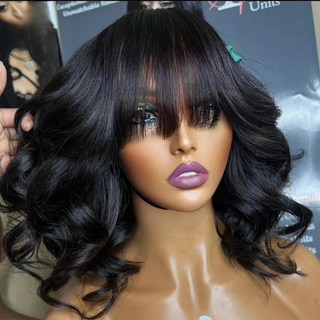 Short Body Wave Natural Human Hair Wig