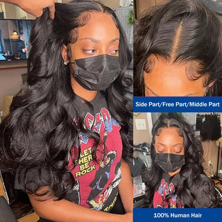 Virgin Brazilian Body Wave Lace Front Wig