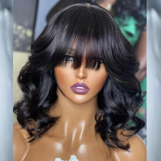 Short Body Wave Natural Human Hair Wig