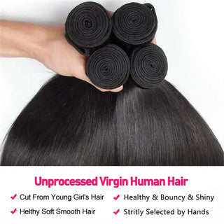 Virgin Brazilian Straight Bundle- 3 Bundles or 1PC