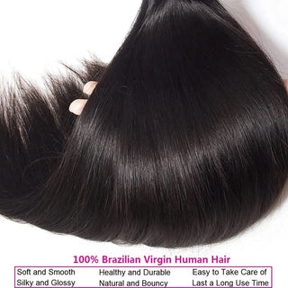 Virgin Brazilian Straight Bundle- 3 Bundles or 1PC